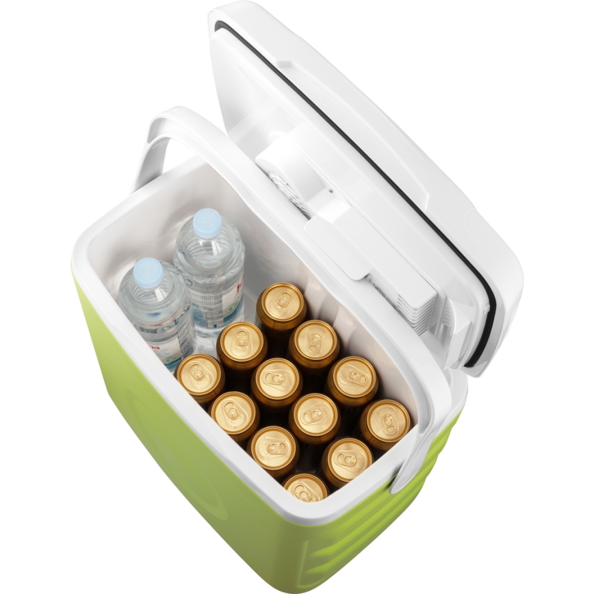 Sencor - Nevera portátil para coche 30 l 55W/5V/12V/230V verde/blanco