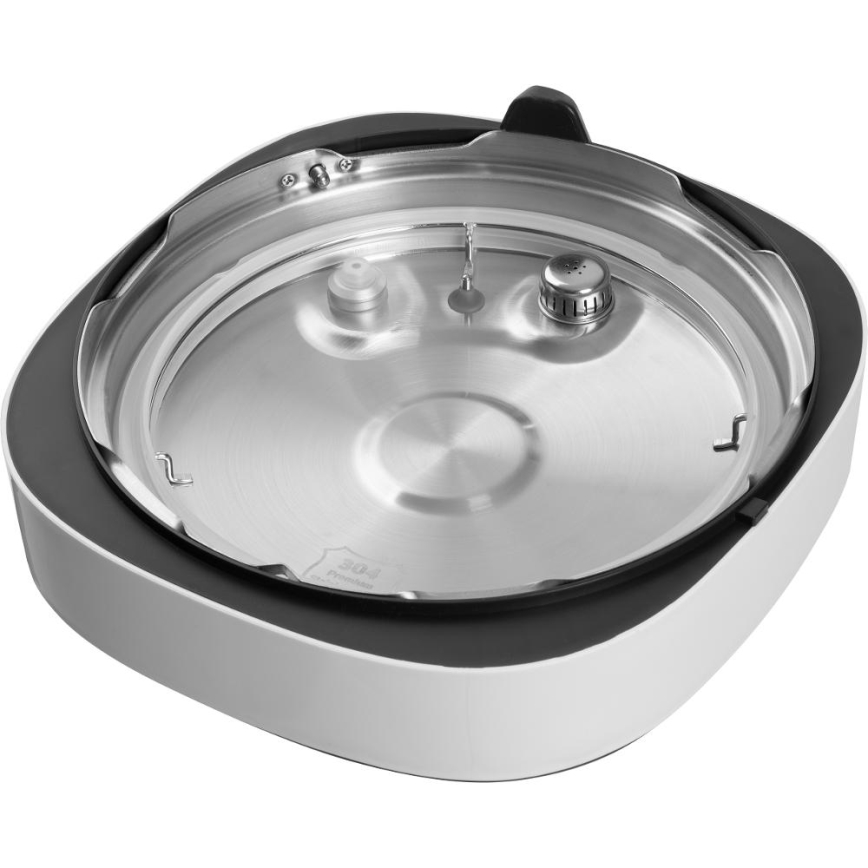 Sencor - Olla a presión eléctrica multifunción 5,5 l 1000W/230V blanco/negro
