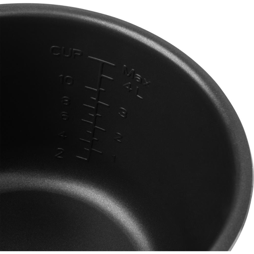 Sencor - Olla a presión eléctrica multifunción 5,5 l 1000W/230V blanco/negro