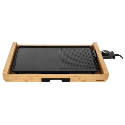 Sencor - Parrilla eléctrica de mesa 1800W/230V bambú