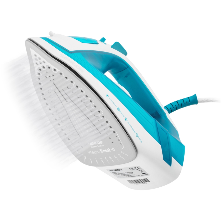 Sencor - Plancha de vapor 2000W/230V azul/blanco