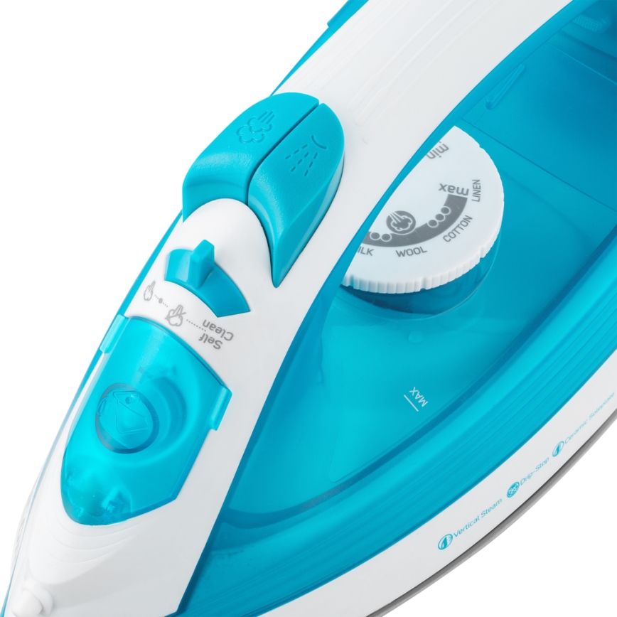 Sencor - Plancha de vapor 2000W/230V azul/blanco