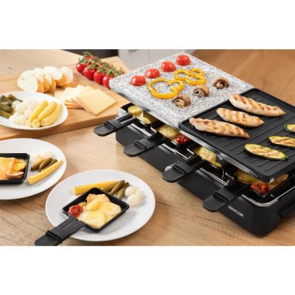 Sencor - Raclette grill con accesorios 1400W/230V