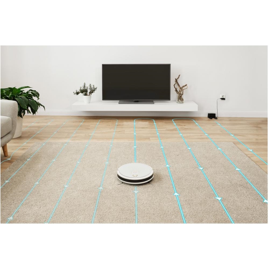 Sencor - Robot aspirador inteligente con fregona 2en1 28W/2600 mAh Wi-Fi blanco + control remoto