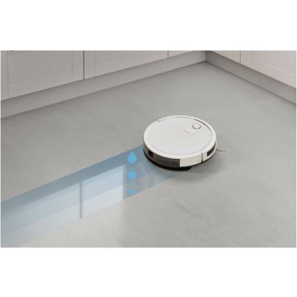 Sencor - Robot aspirador inteligente con fregona 2en1 28W/2600 mAh Wi-Fi blanco + control remoto