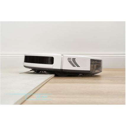 Sencor - Robot aspirador inteligente con fregona 2en1 28W/2600 mAh Wi-Fi blanco + control remoto