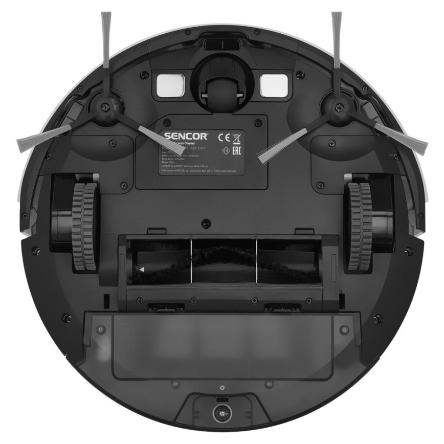 Sencor - Robot aspirador inteligente con fregona 2en1 28W/2600 mAh Wi-Fi blanco + control remoto