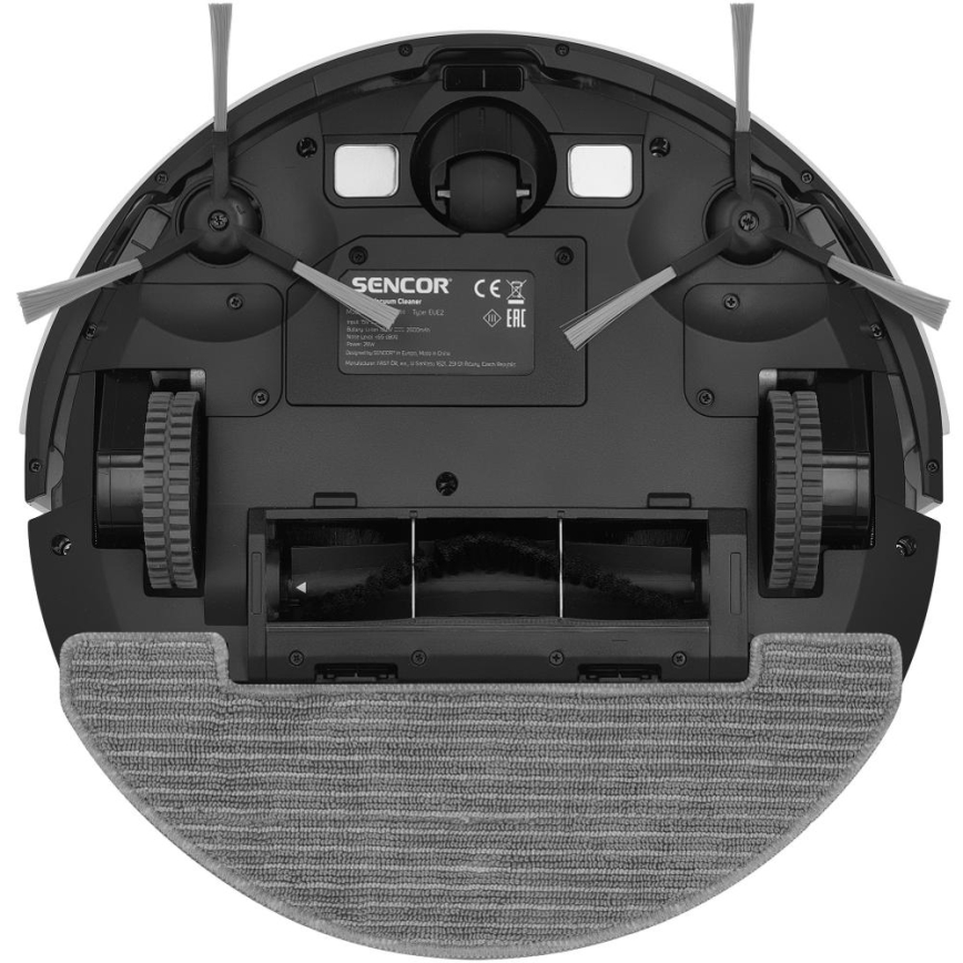 Sencor - Robot aspirador inteligente con fregona 2en1 28W/2600 mAh Wi-Fi blanco + control remoto