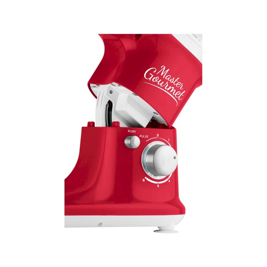 Sencor - Robot de cocina con bol de acero inoxidable 600W/230V rojo