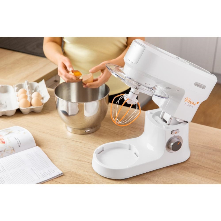 Sencor - Robot de cocina con cuenco de acero inoxidable 1000W/230V blanco