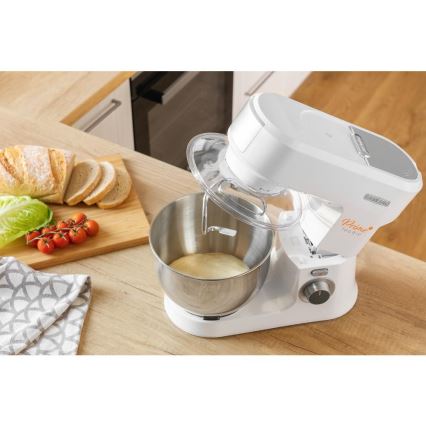 Sencor - Robot de cocina con cuenco de acero inoxidable 1000W/230V blanco