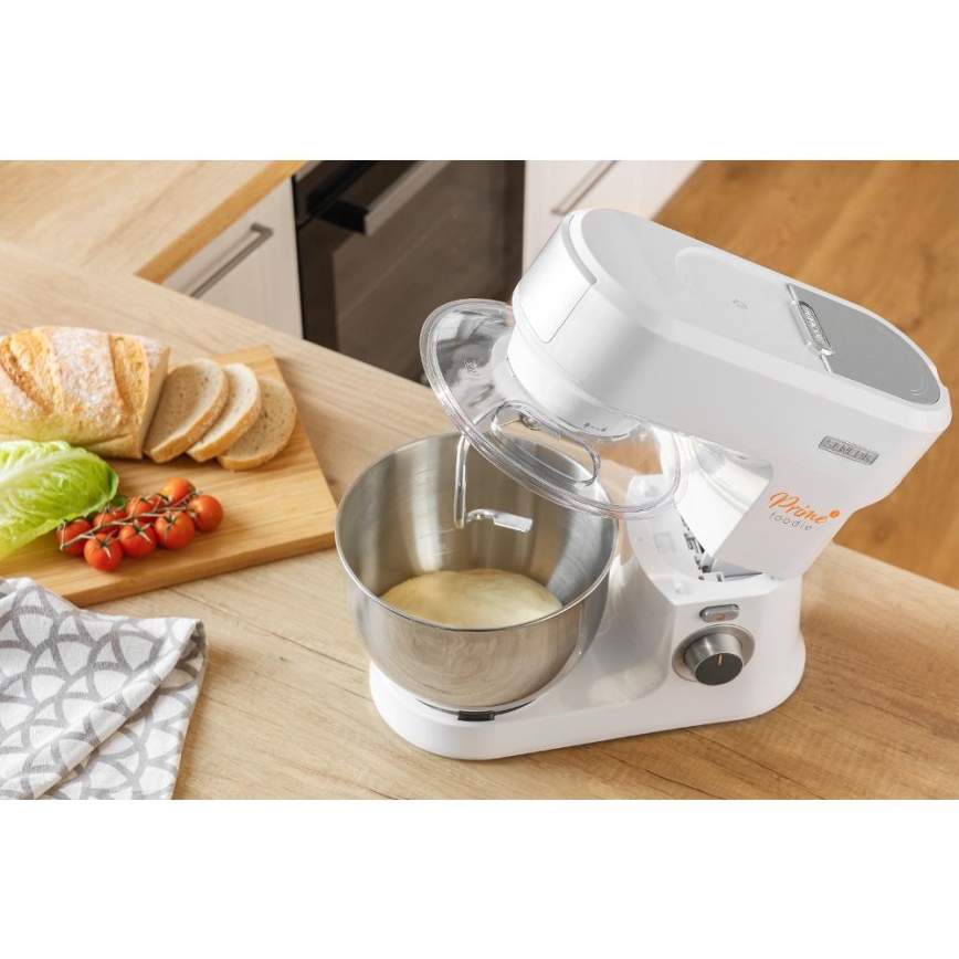 Sencor - Robot de cocina con cuenco de acero inoxidable 1000W/230V blanco