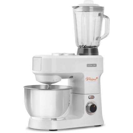 Sencor - Robot de cocina con cuenco de acero inoxidable 1000W/230V blanco