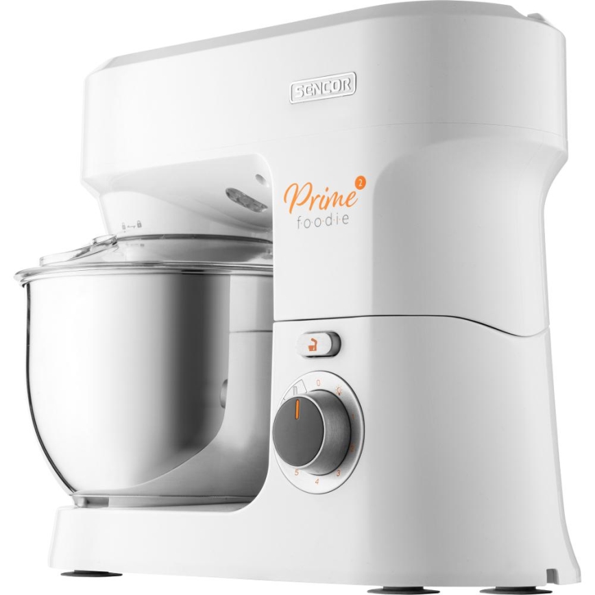 Sencor - Robot de cocina con cuenco de acero inoxidable 1000W/230V blanco