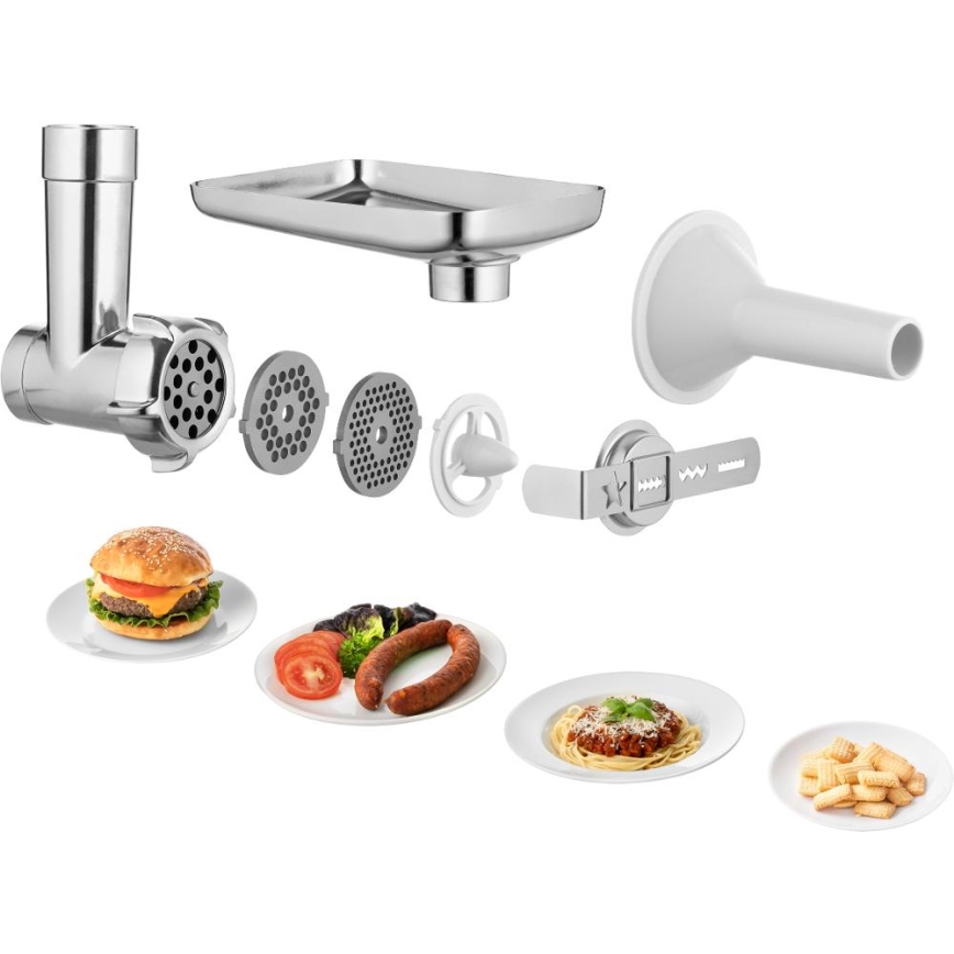 Sencor - Robot de cocina con cuenco de acero inoxidable 1000W/230V blanco