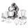 Sencor - Robot de cocina con cuenco de acero inoxidable 1000W/230V gris