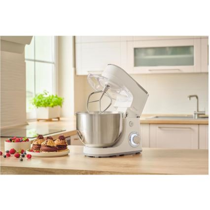 Sencor - Robot de cocina con cuenco de acero inoxidable 1300W/230V blanco