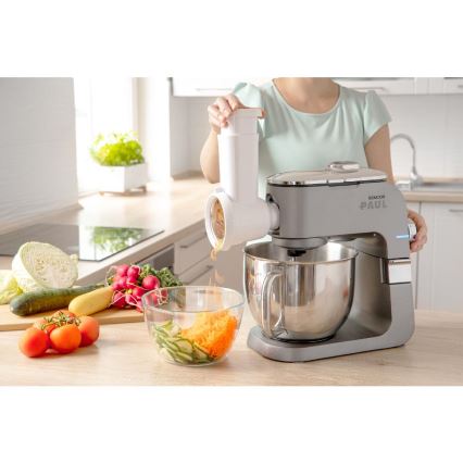 Sencor - Robot de cocina multifuncional con cuenco de acero inoxidable 1500W/230V cromo mate