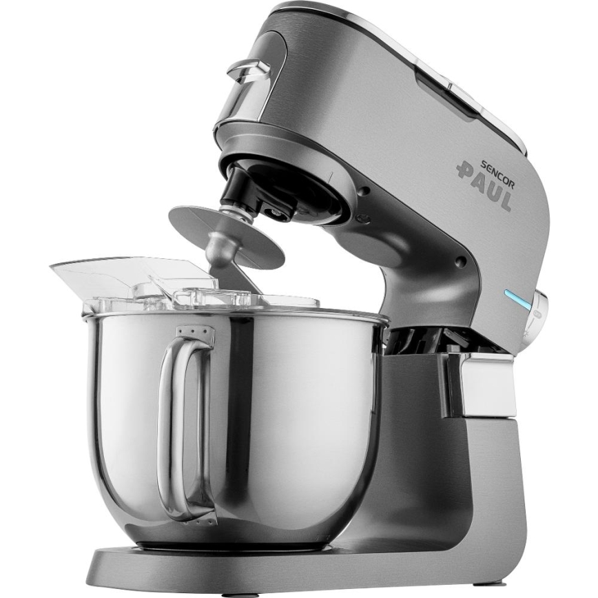 Sencor - Robot de cocina multifuncional con cuenco de acero inoxidable 1500W/230V cromo mate