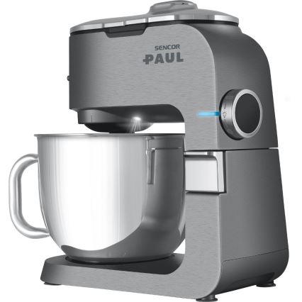 Sencor - Robot de cocina multifuncional con cuenco de acero inoxidable 1500W/230V cromo mate
