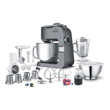 Sencor - Robot de cocina multifuncional con cuenco de acero inoxidable 1500W/230V cromo mate
