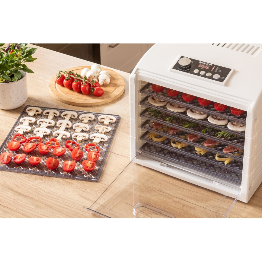 Sencor - Secador de alimentos 500W/230V blanco
