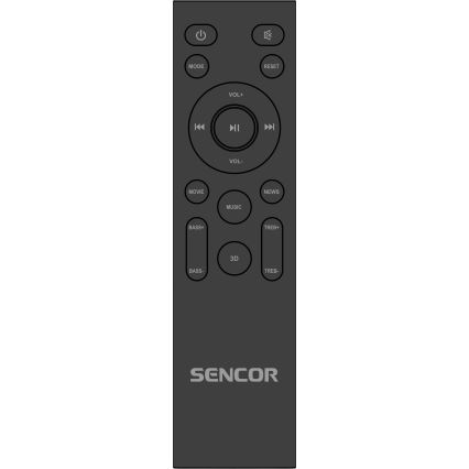 Sencor - Soundbar 200W/230V + control remoto