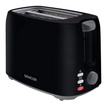 Sencor - Tostadora con dos agujeros 750W/230V negro