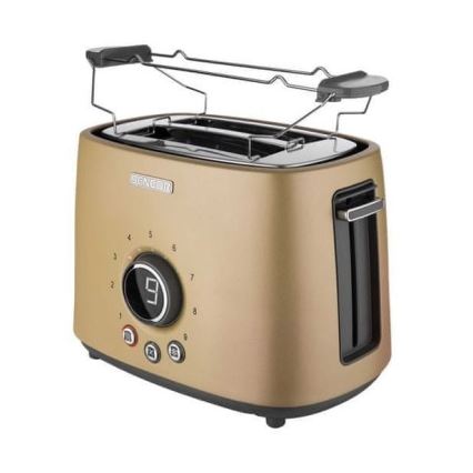 Sencor - Tostadora con dos agujeros y calentamiento 1000W/230V beige