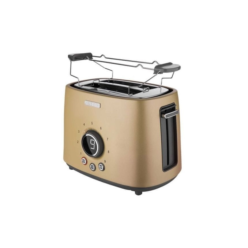Sencor - Tostadora con dos agujeros y calentamiento 1000W/230V beige