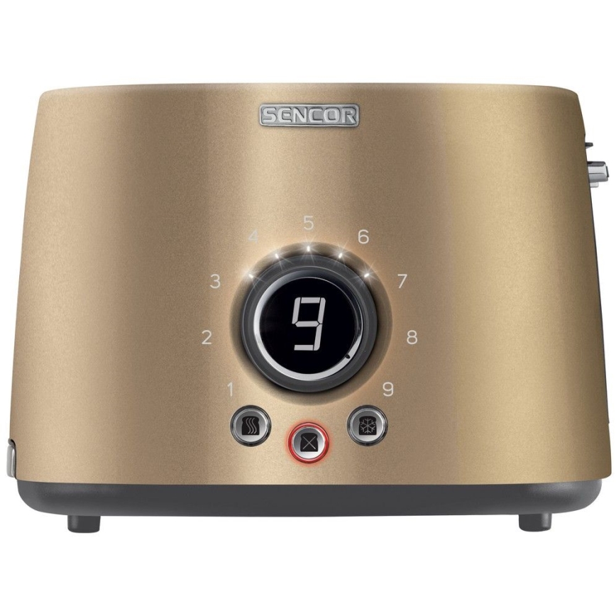 Sencor - Tostadora con dos agujeros y calentamiento 1000W/230V beige