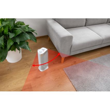 Sencor - Ventilador cerámico con calefactor 1000/2000W/230V