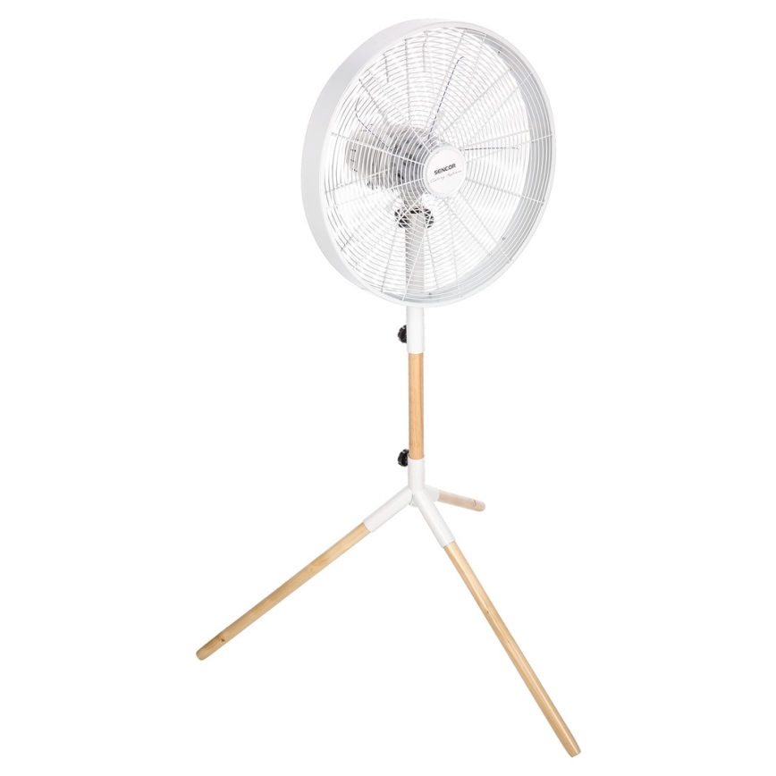 Sencor - Ventilador de pie 50W/230V blanco/haya