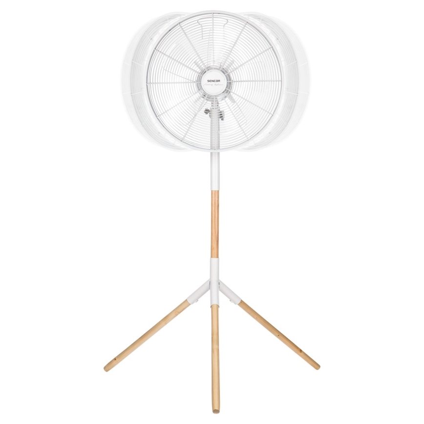 Sencor - Ventilador de pie 50W/230V blanco/haya