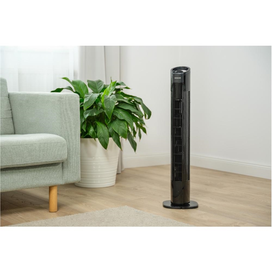 Sencor - Ventilador de pie 50W/230V negro