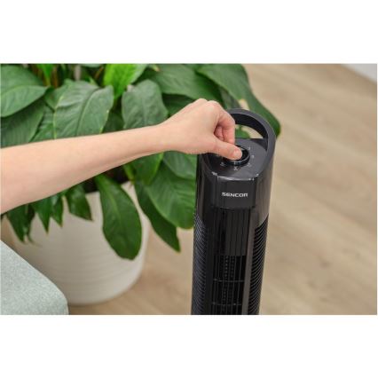 Sencor - Ventilador de pie 50W/230V negro