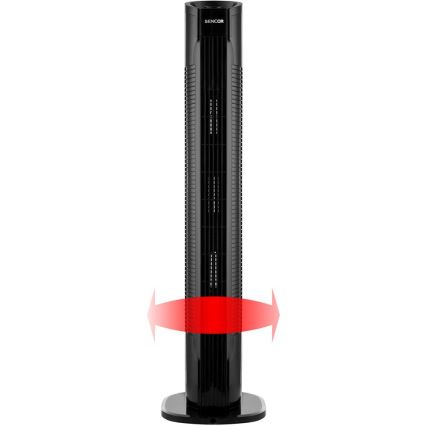 Sencor - Ventilador de pie 50W/230V negro