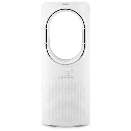 Sencor - Ventilador de pie sin aspas 50W/230V blanco + control remoto
