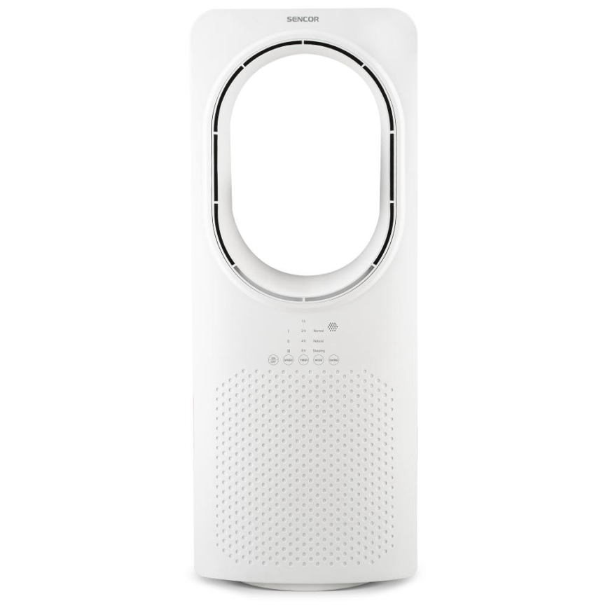 Sencor - Ventilador de pie sin aspas 50W/230V blanco + control remoto