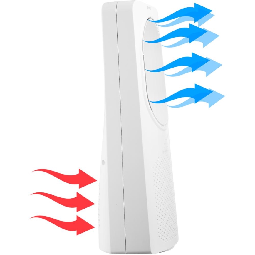 Sencor - Ventilador de pie sin aspas 50W/230V blanco + control remoto
