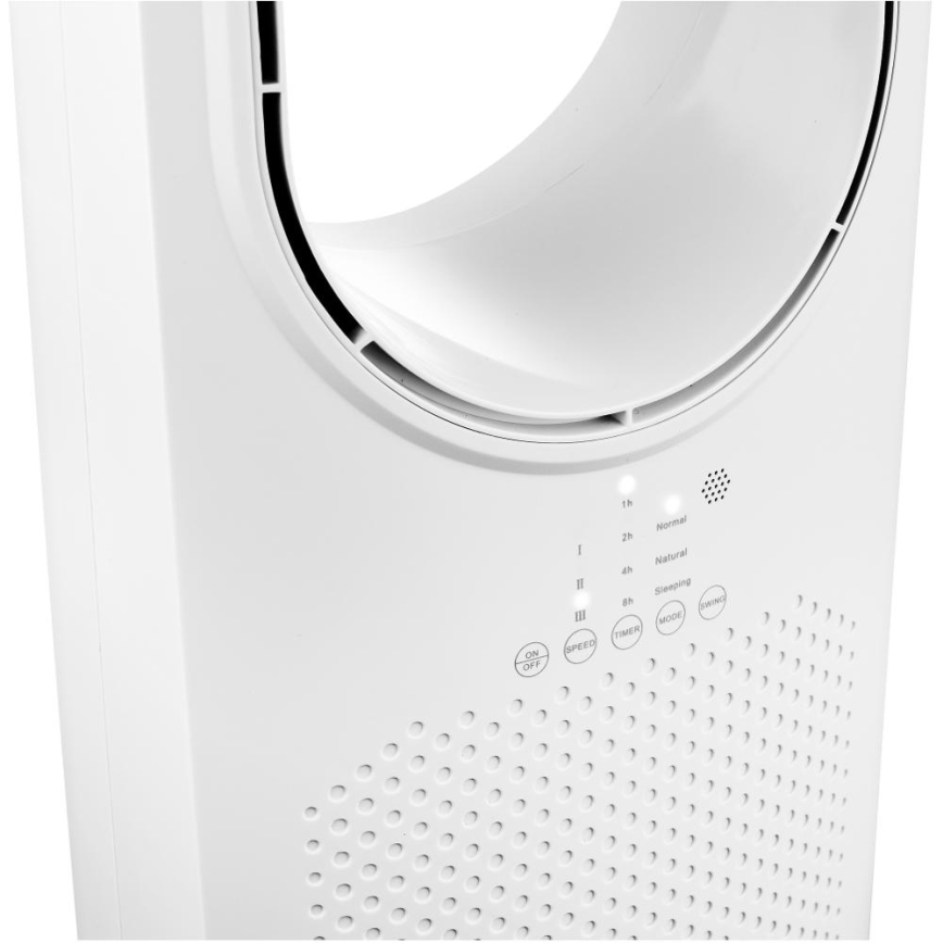 Sencor - Ventilador de pie sin aspas 50W/230V blanco + control remoto