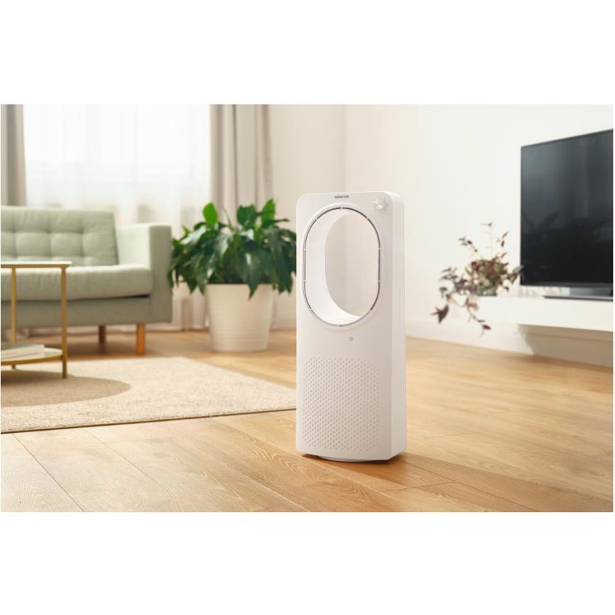 Sencor - Ventilador de pie sin aspas 50W/230V blanco