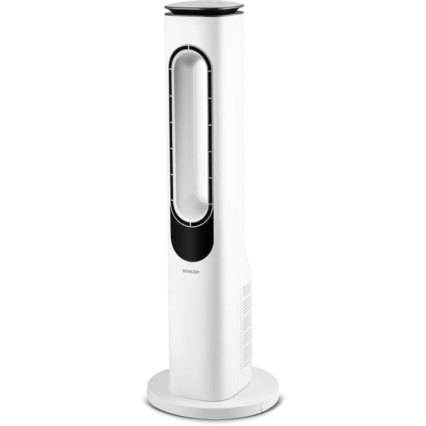 Sencor - Ventilador de torre sin aspas 50W/230V blanco + control remoto