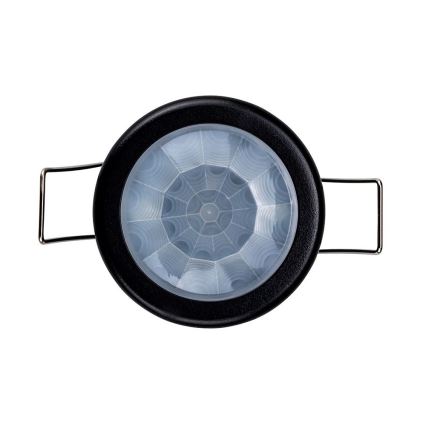 Sensor de movimiento empotrado PIR 360° 400W/230V negro