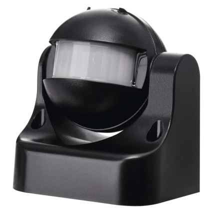 Sensor de movimiento exterior PIR B 180° 1200W/230V IP44 negro