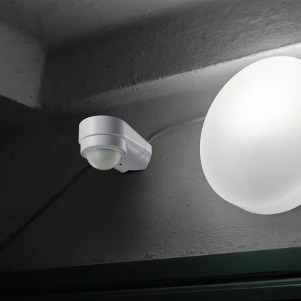 Sensor de movimiento exterior por infrarrojos 240° 600W/230V IP65 blanco