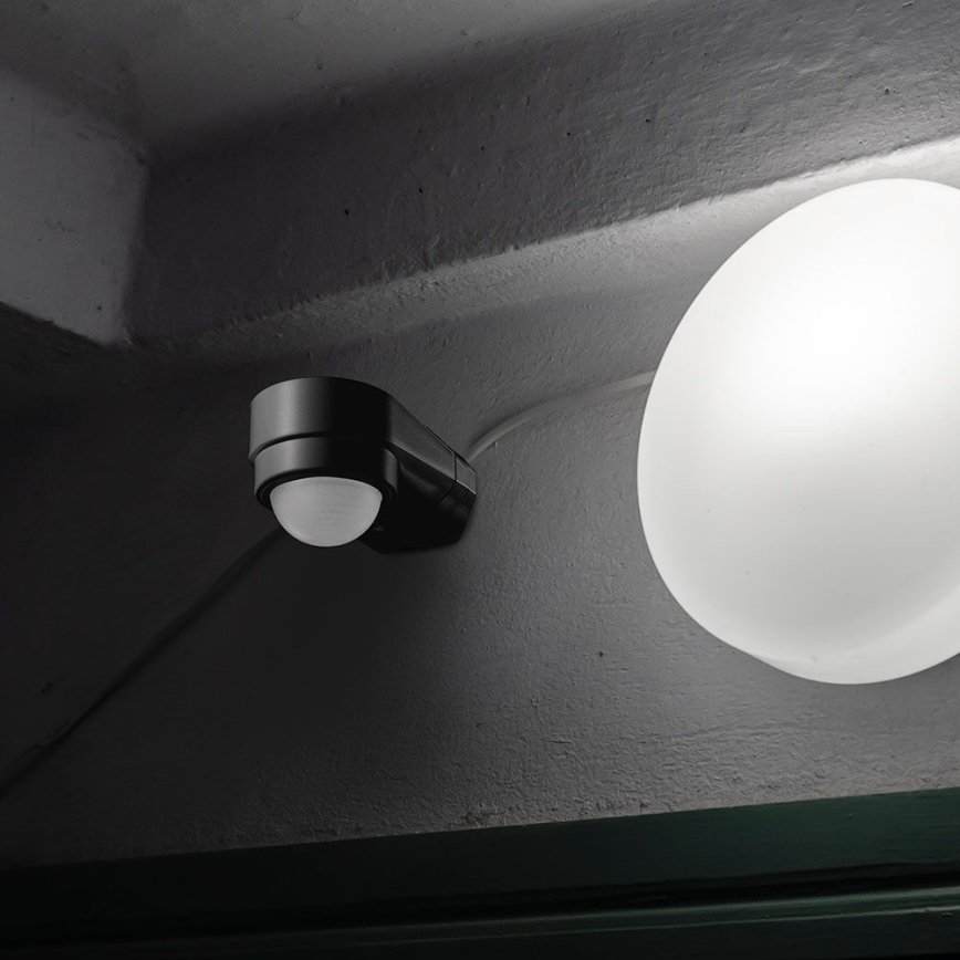 Sensor de movimiento exterior por infrarrojos 240° 600W/230V IP65 negro