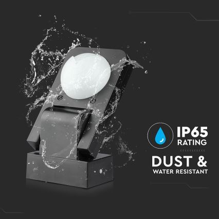 Sensor de movimiento exterior por infrarrojos 360° 1000W/230V IP65 negro