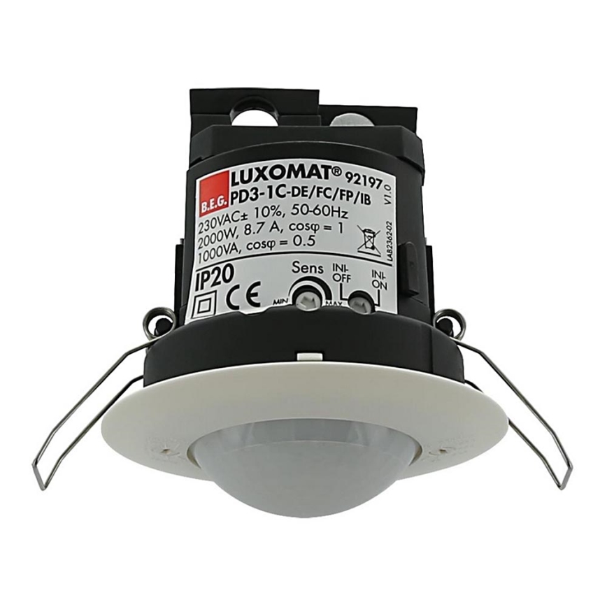 Sensor de movimiento PD3-1C 360° max. 10 m blanco
