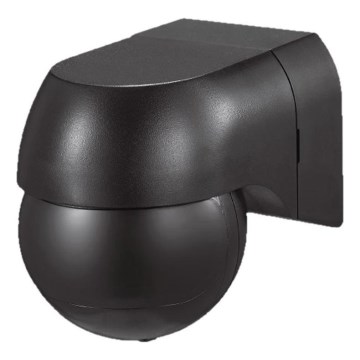 Sensor de movimiento PIR 180° 400W/230V IP44 negro